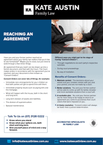 reaching an agreement