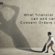 What financial orders can you put in Consent Orders