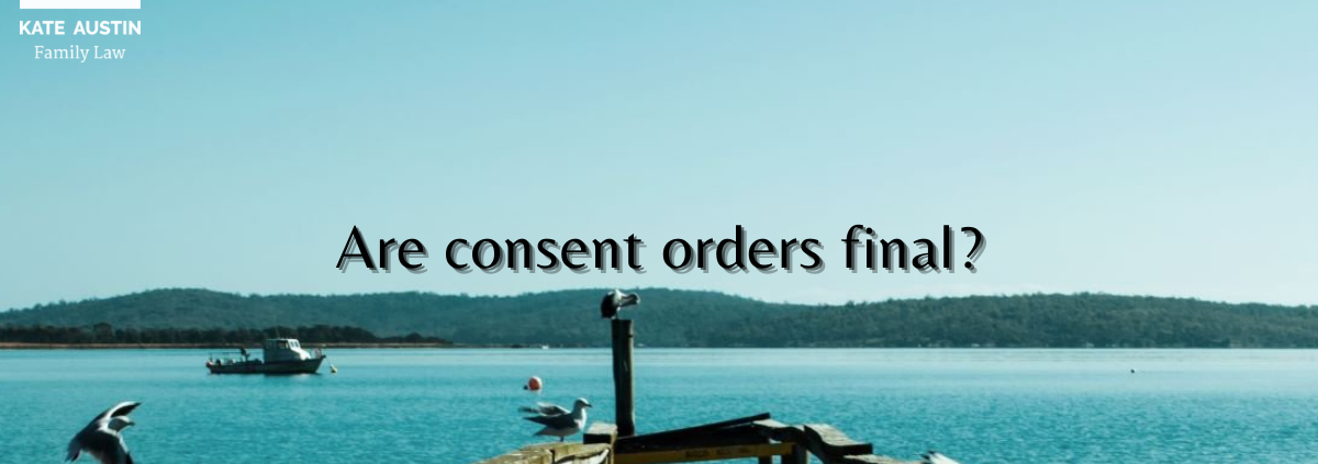 Are consent orders final