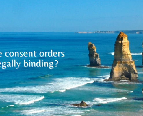 Are consent orders legally binding