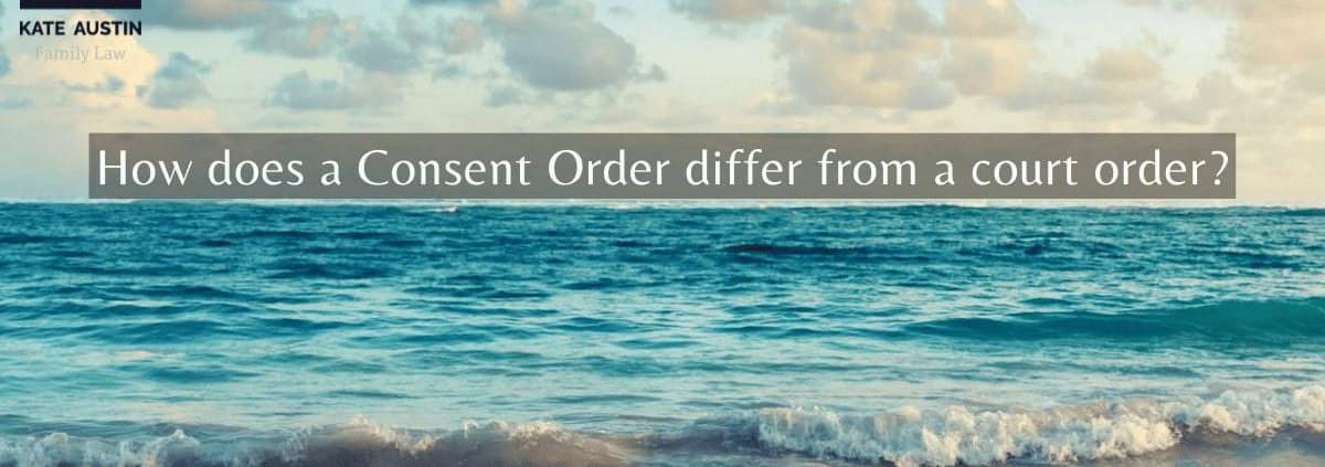 How does a Consent Order differ from a court order