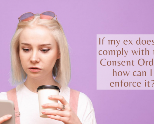 If my ex doesn't comply with the Consent Order, how can I enforce it?